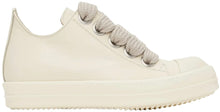Rick Owens 'Milk' Jumbo Lace Low Sneakers