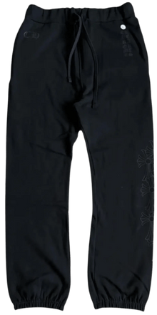 Chrome Hearts 'Miami Exclusive Vertical Logo' Black Sweatpants