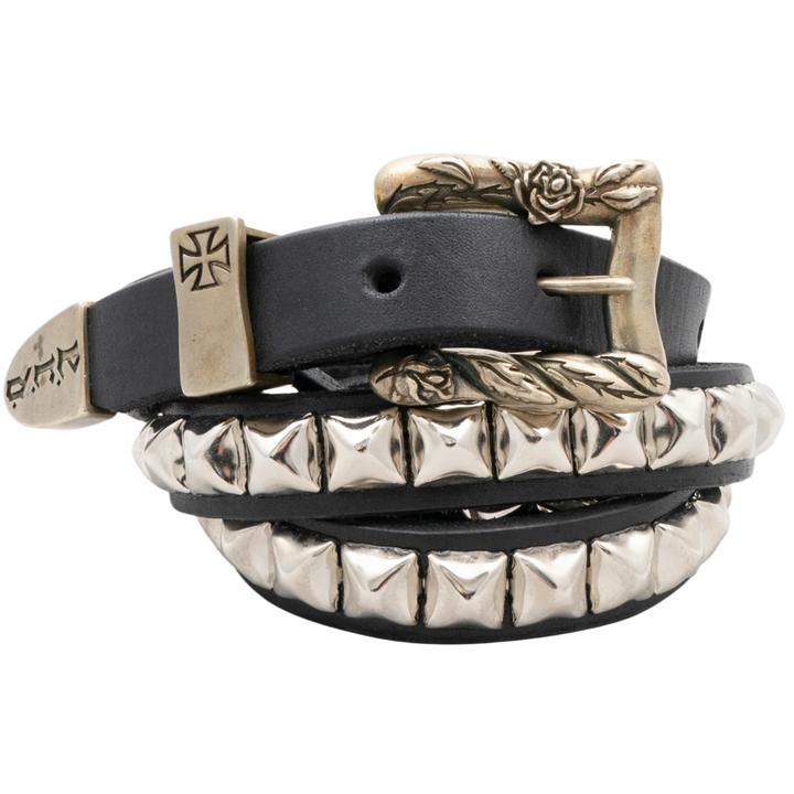 Enfants Riches Déprimés 'Double Studded' Leather Belt