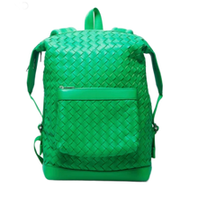 Bottega Veneta 'Green' Woven Leather Backpack