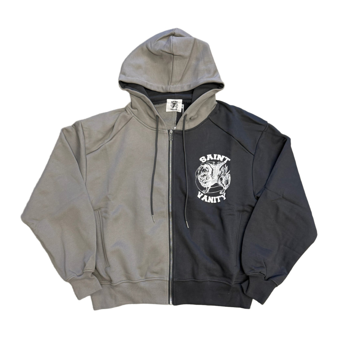 Saint Vanity 'Dark Grey/Grey' Zip-Up Jacket