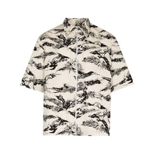 Givenchy 'Gothic Logo' Zip Up Shirt