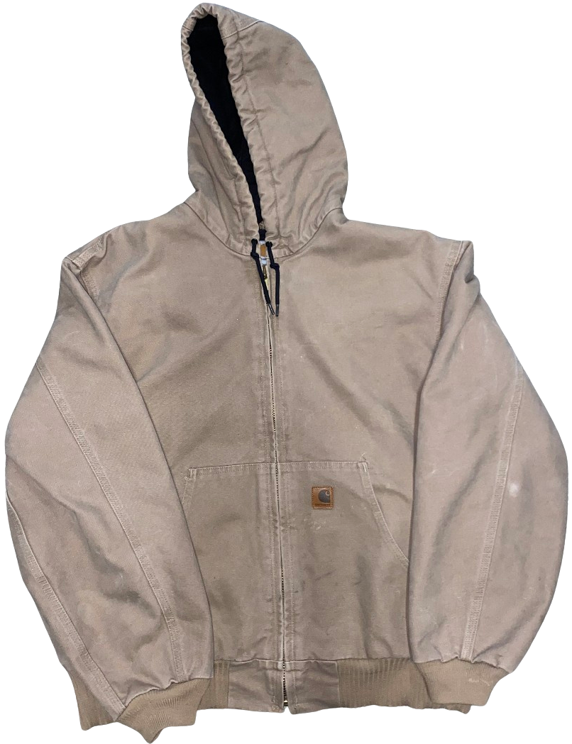 Carhartt 'Beige' Distressed Work Jacket