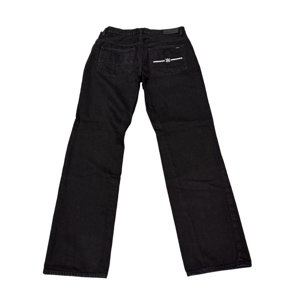Amiri 'FIve Pocket' Black Straight Jeans