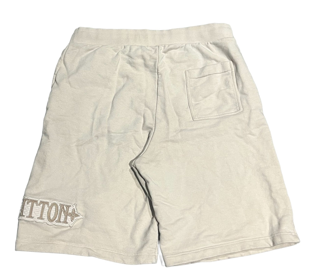 Louis Vuitton 'Beige' Embroidered Shorts