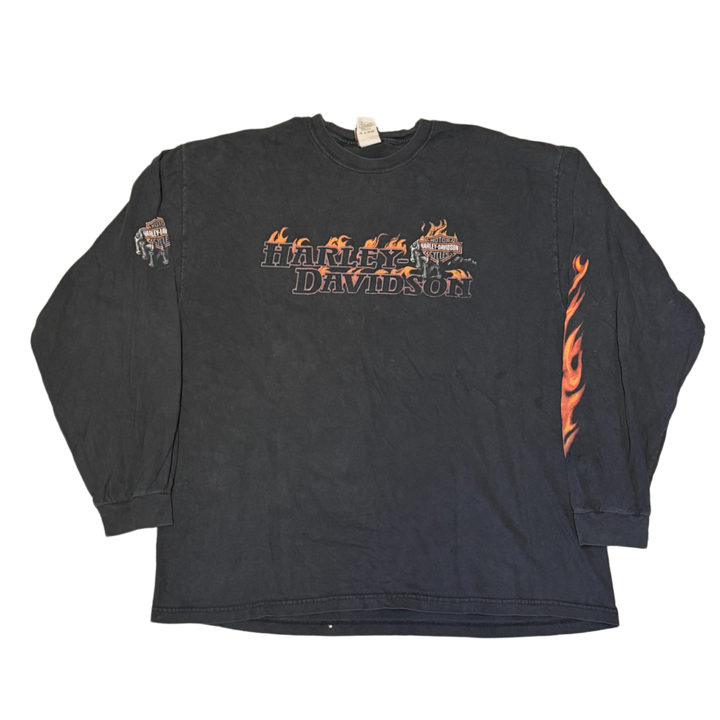 Harley Davidson 'Black' Rocklin CA Vintage Longsleeve Tee