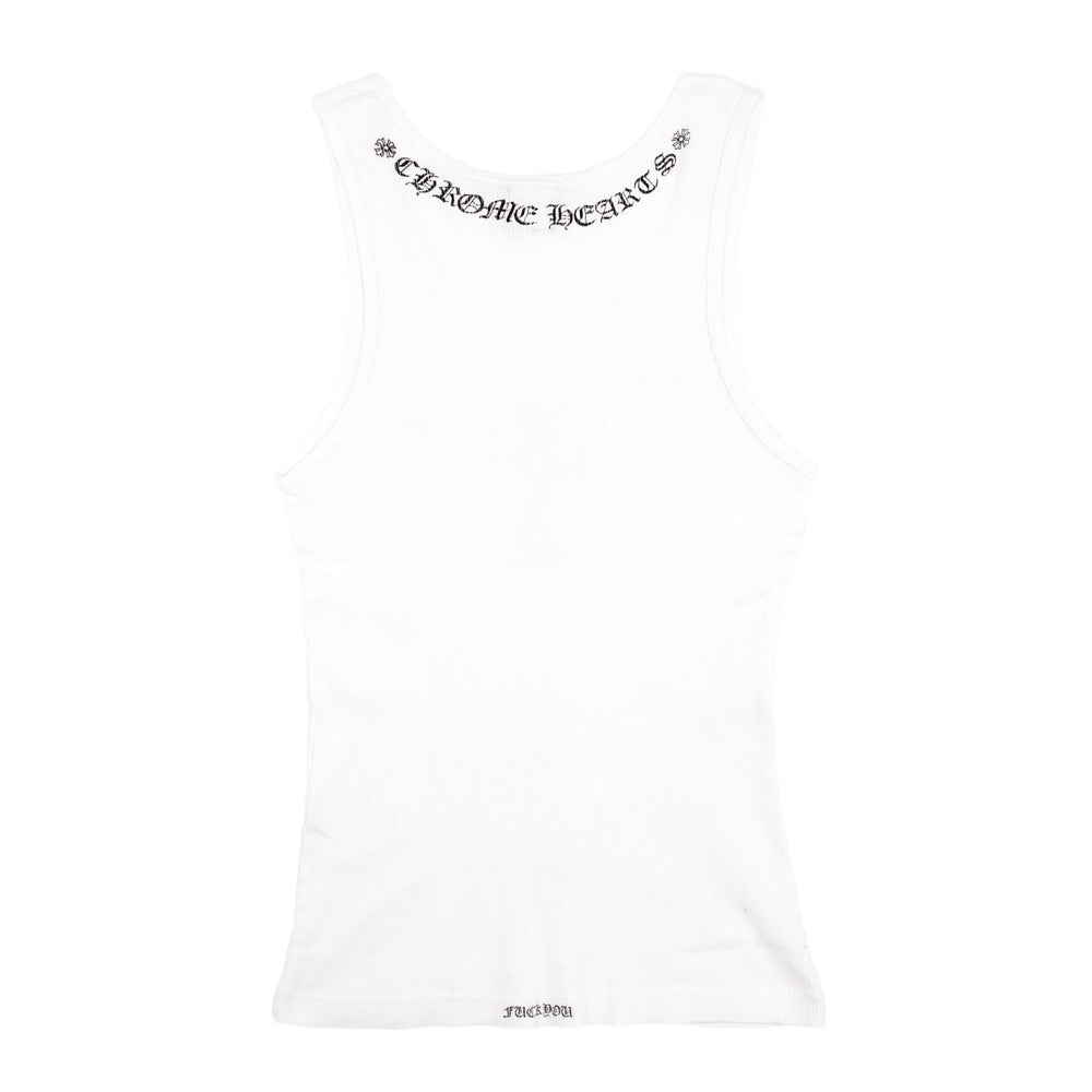 Chrome Hearts Vintage Women's 'White' Cross Tank Top