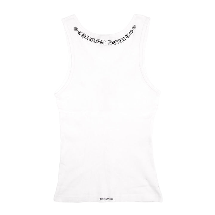 Chrome Hearts Vintage Women's 'White' Cross Tank Top