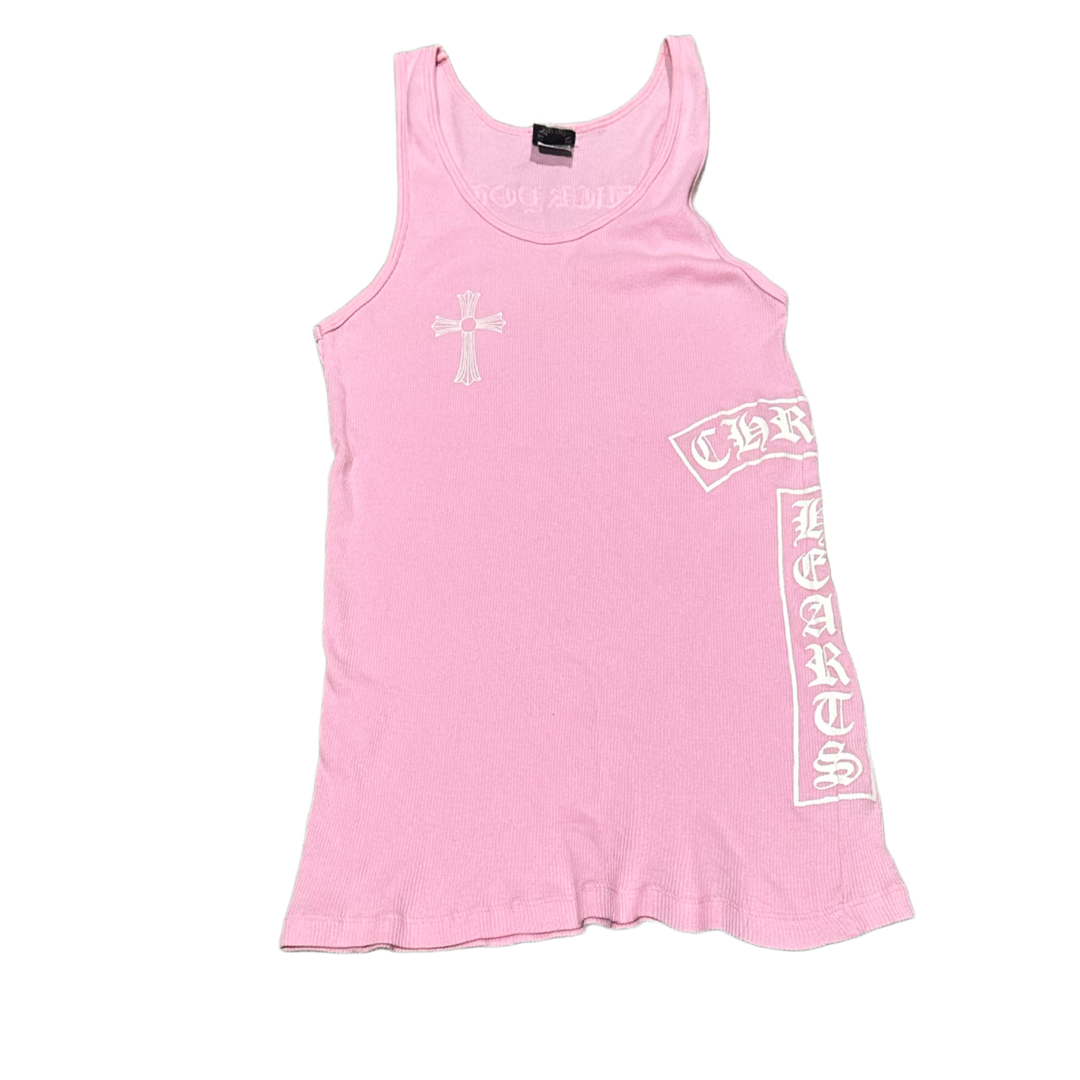 Chrome Hearts 'Pink' Vintage T Bar Cross Tank Top