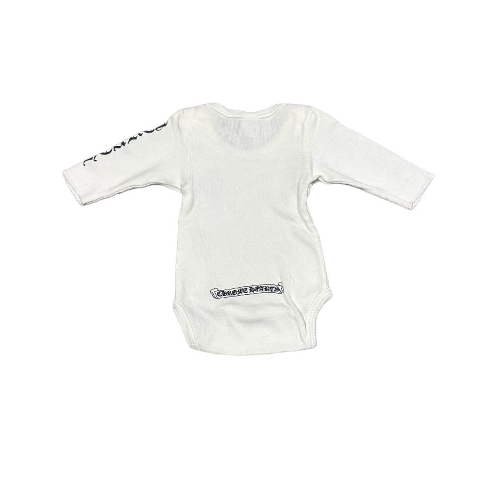 Chrome Hearts 'White' Harry Dagger Baby Onesie