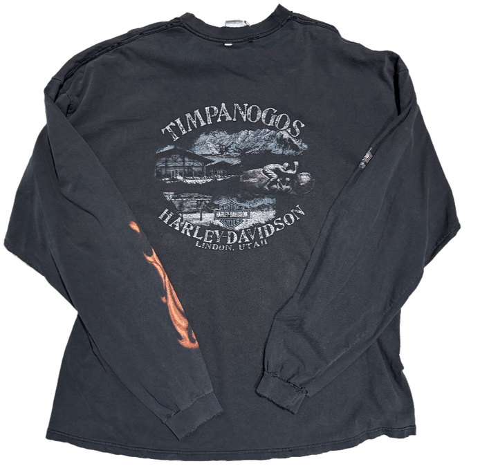 Harley Davidson 'Timpanogos' Lindon UT Black Vintage Longsleeve