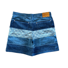 Louis Vuitton 'Striped' Denim Shorts