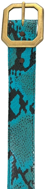 Blue Snakeskin Belt