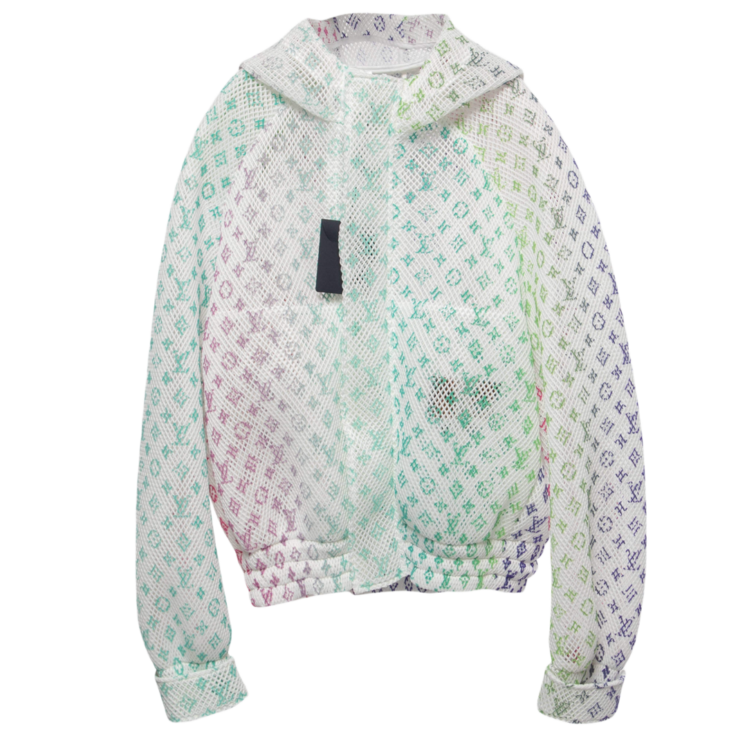 Louis Vuitton SS22 "Gradient" White Mesh Jacket