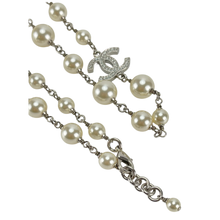 Chanel Graduated Pearl Crystal Long Necklace