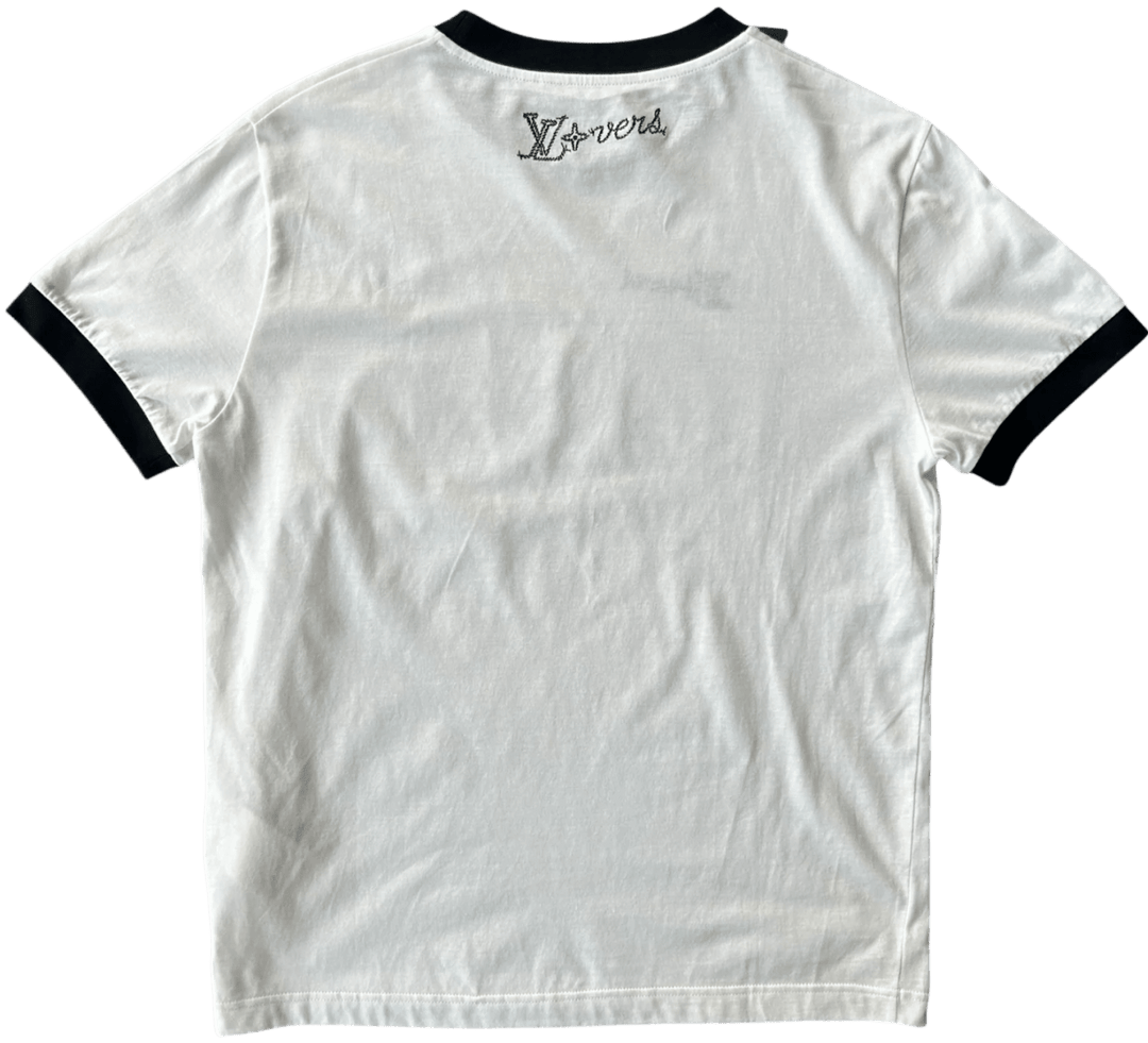 Louis Vuitton 'LV Lovers Interstate' White Tee