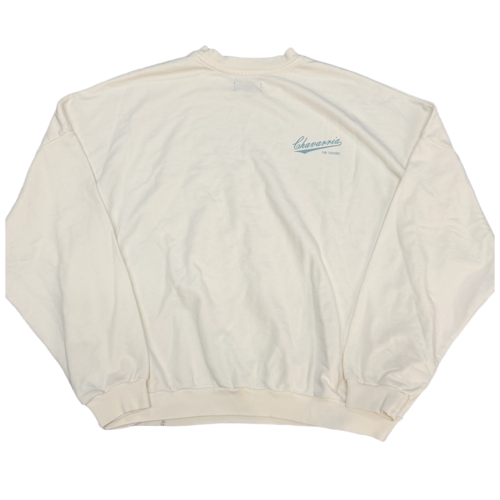 Willy Chavarria 'Nueva Vision' White Crewneck