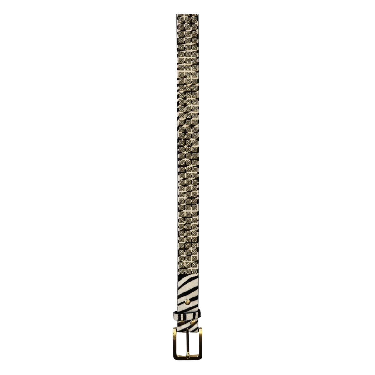 Bossi 'Gold on Zebra' Studded Belt