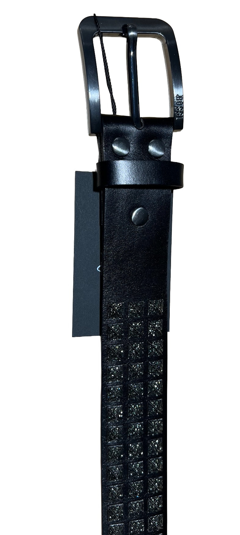 Bossi 'Black on Black' Studded Belt