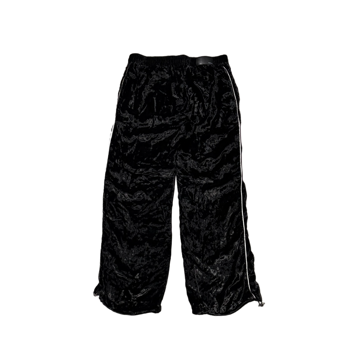 Amiri 'Black' Crushed Velvet Track Pants