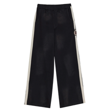 424 'Black' Crest Stripped Ripped Sweatpants
