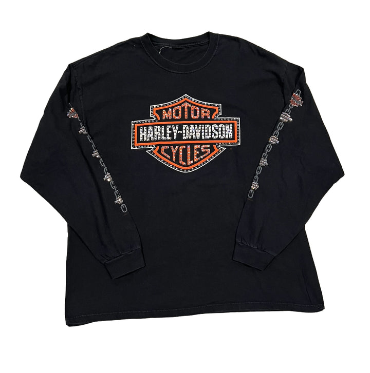 Harley Davidson 'Chicago' Rhinestone Vintage Longsleeve