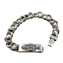Chrome Hearts 'Floral ID' 13 Link Fancy Chain Bracelet