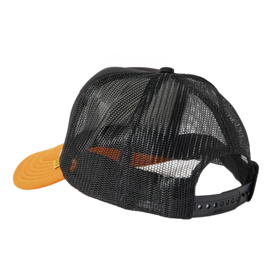 Kapital 'Life Kapriccio' Black Yellow Trucker Hat
