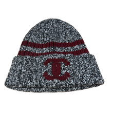 Chanel 'Maroon Stripe' Knit Beanie