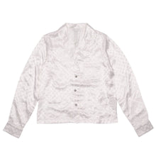 Chrome Hearts 'Cross Patch' White Tonal Monogram Silk Pajama Shirt