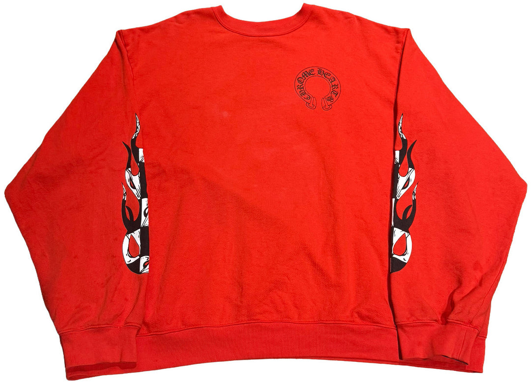 Chrome Hearts 'Chomper' Red Crewneck