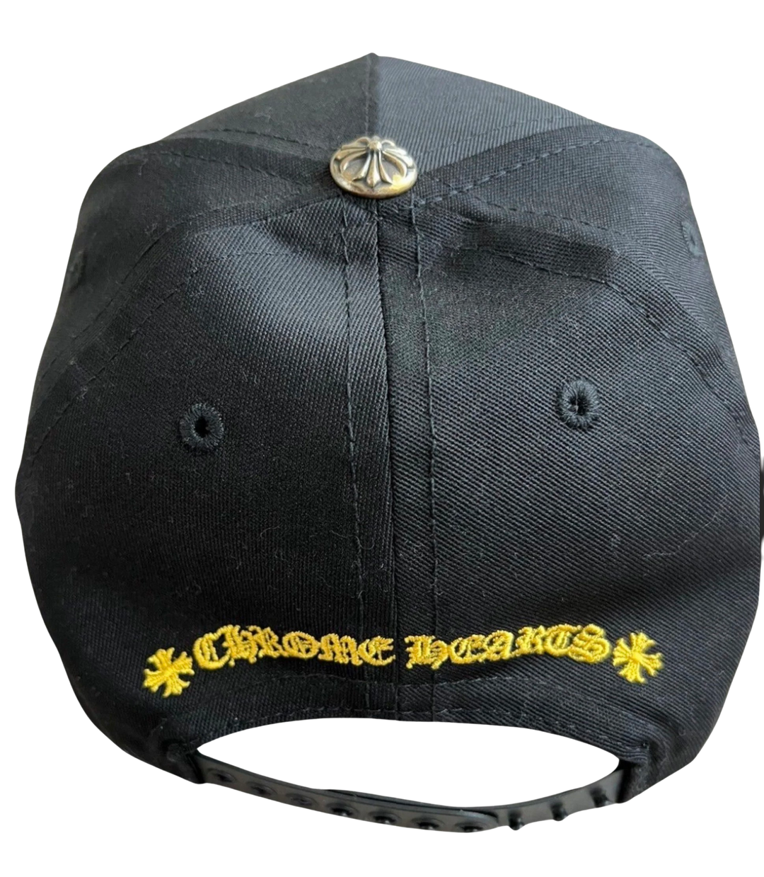 Chrome Hearts 'Black/Yellow' 6 Panel Black Baseball Hat