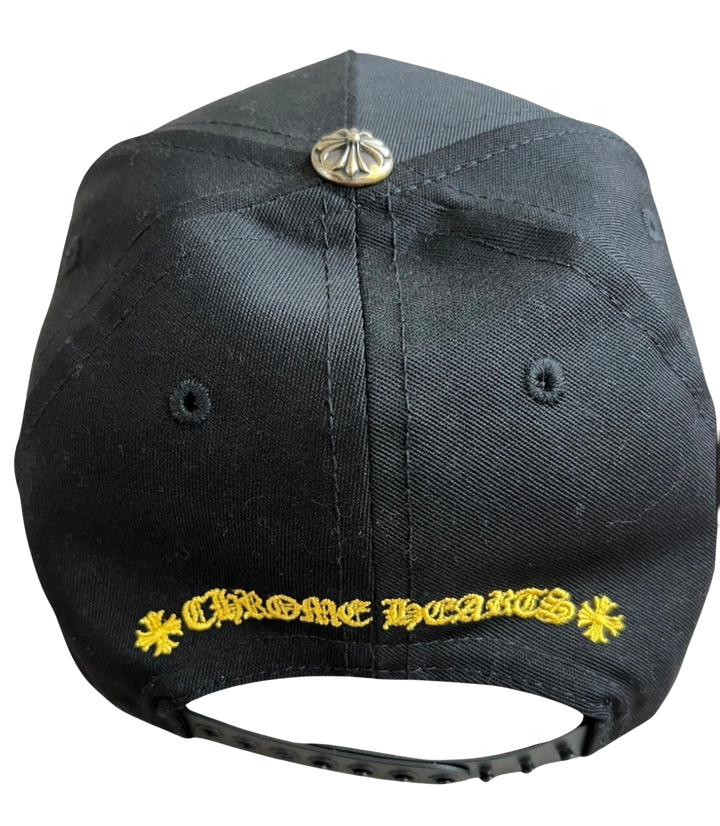 Chrome Hearts 'Black/Yellow' 6 Panel Black Baseball Hat