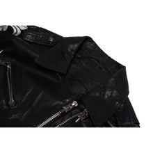 Chrome Hearts Women's 'Las Vegas Exclusive' Leather Black Biker Jacket