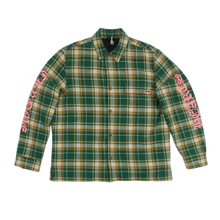 Chrome Hearts 'Pink Logo' Green Flannel Jacket