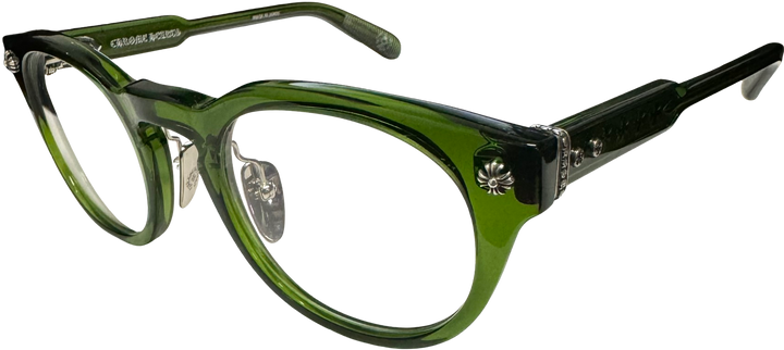 Chrome Hearts 'Dingalonglinglong' Silver Green Crystal Glasses