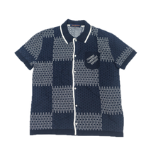 Louis Vuitton 'Damier Jacquard Quilted' Button Up Knit Shirt