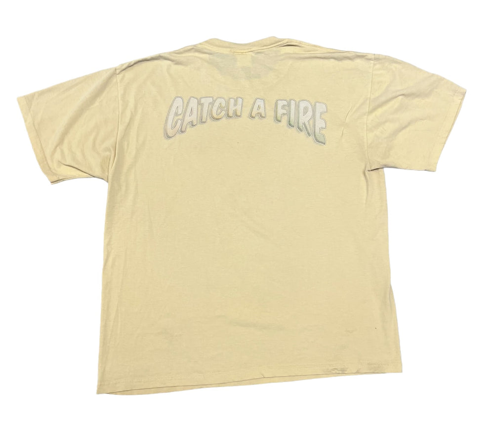 Bob Marley 'Catch Fire' Yellow Vintage Tee