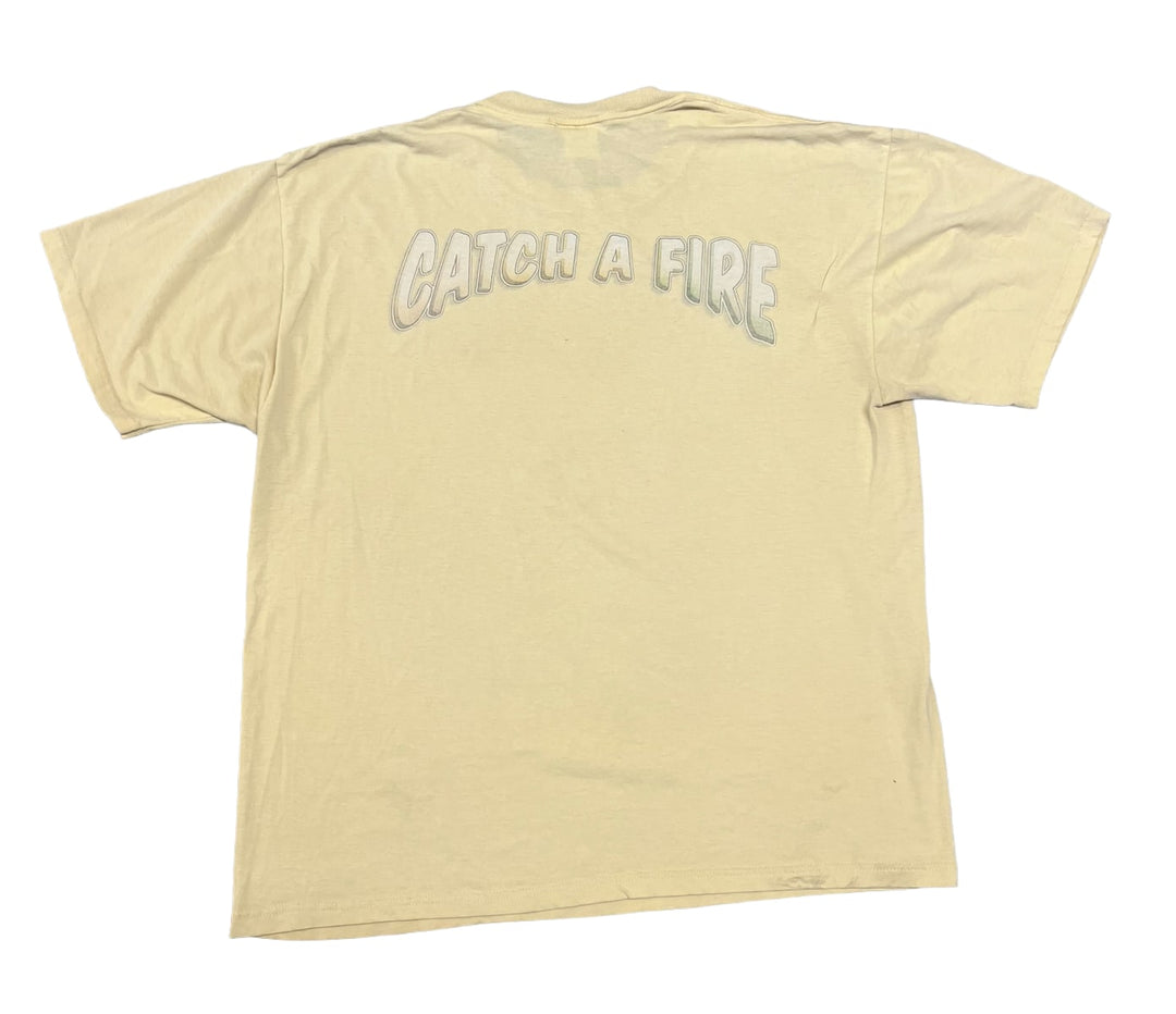 Bob Marley 'Catch Fire' Yellow Vintage Tee