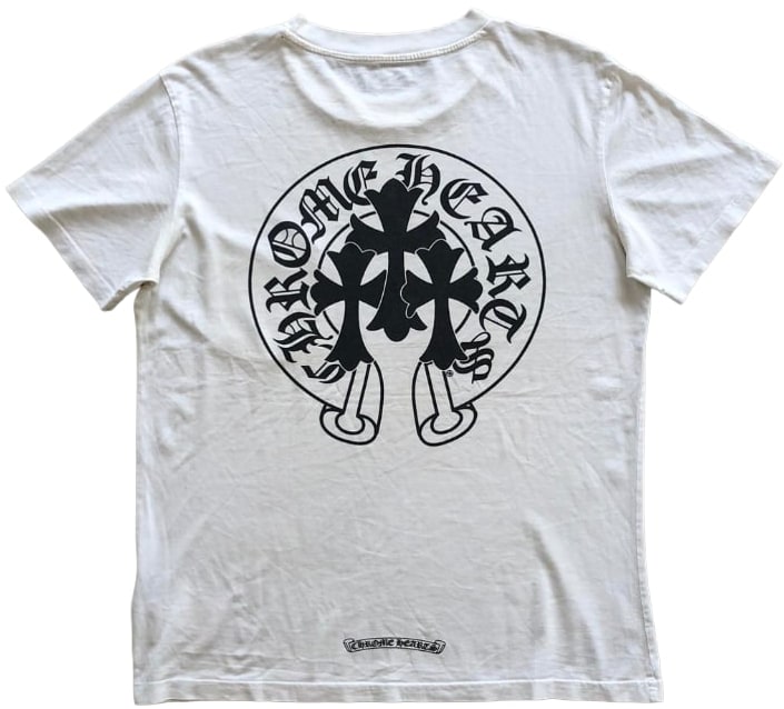 Chrome Hearts 'White' Triple Cemetary Cross Tee