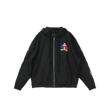 Chrome Hearts 'Scroll Cemetery' Multicolor Zip Up Hoodie