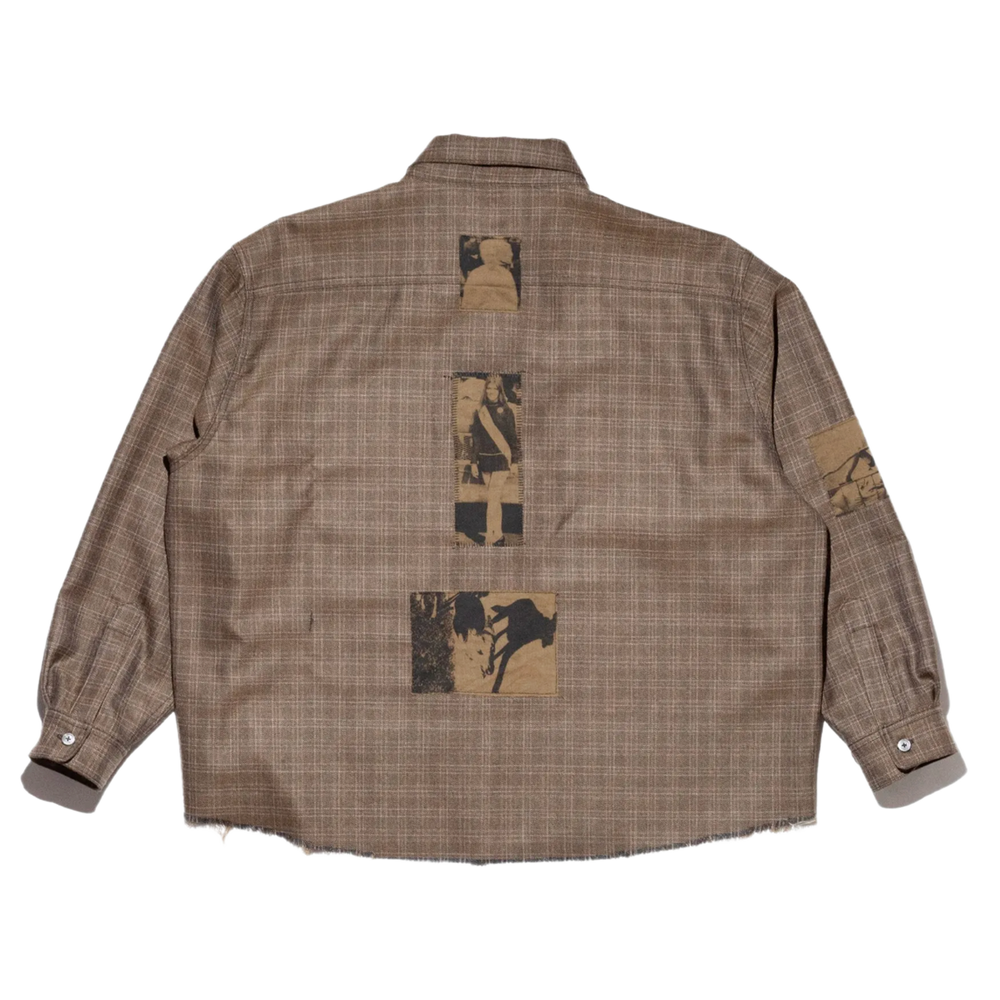 Enfants Riches Déprimés 'Brown' Patched Flannel