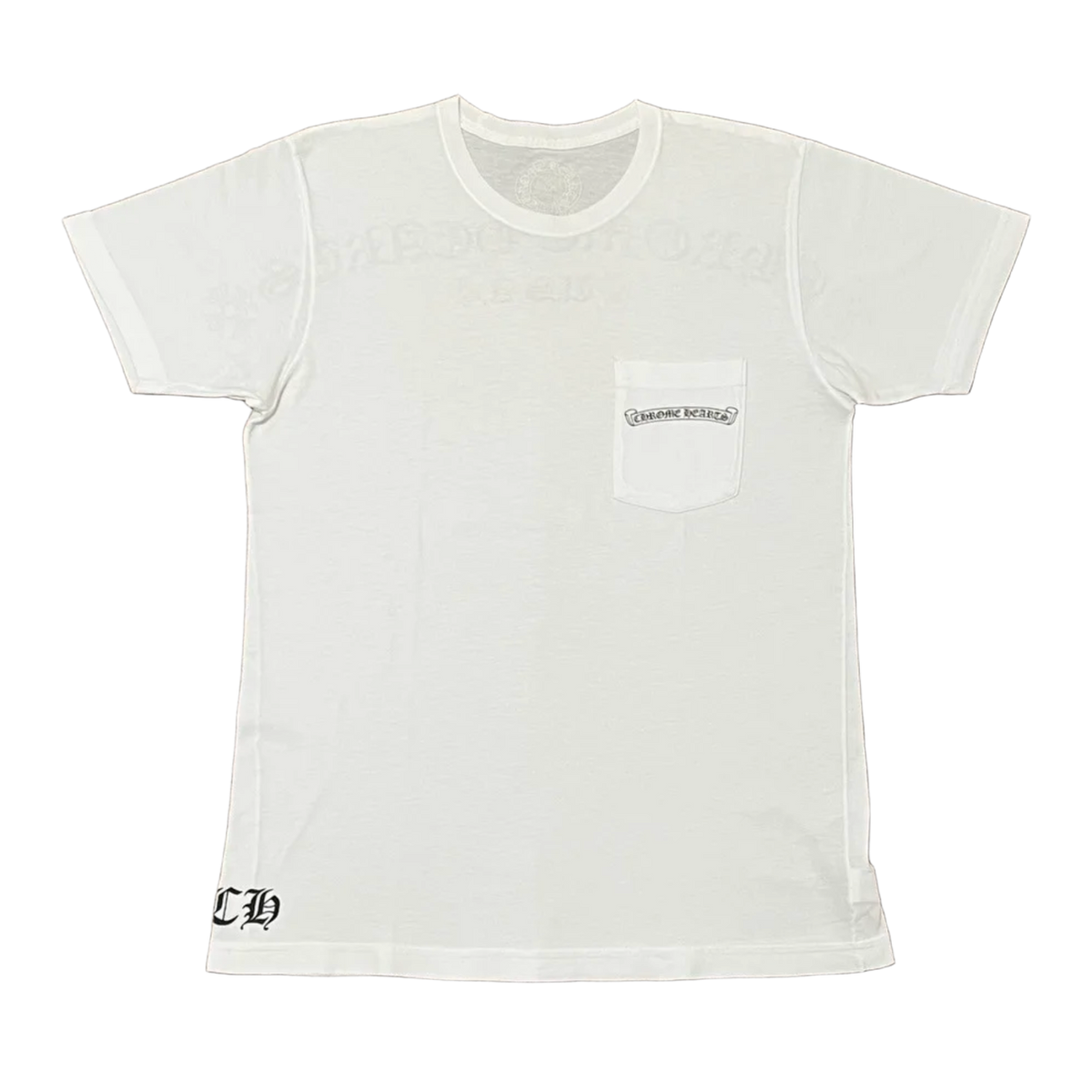 Chrome Hearts 'USA Logo' White Pocket Tee