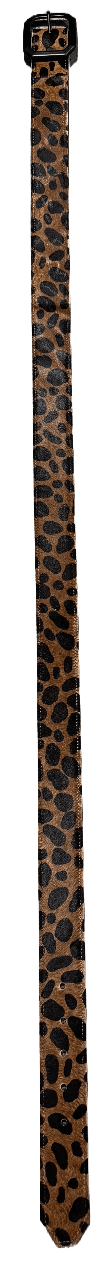 Cheetah Print Fur Belt