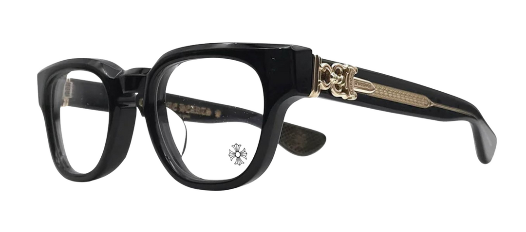 Chrome Hearts 'Cuntvoluted' 18k Gold Black Glasses