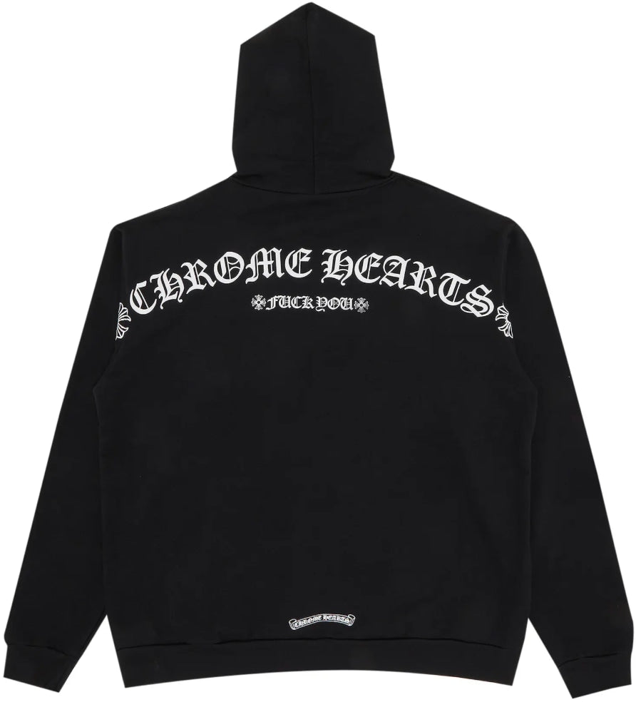 Chrome Hearts 'Black' T Bar Logo F*ck You Hoodie