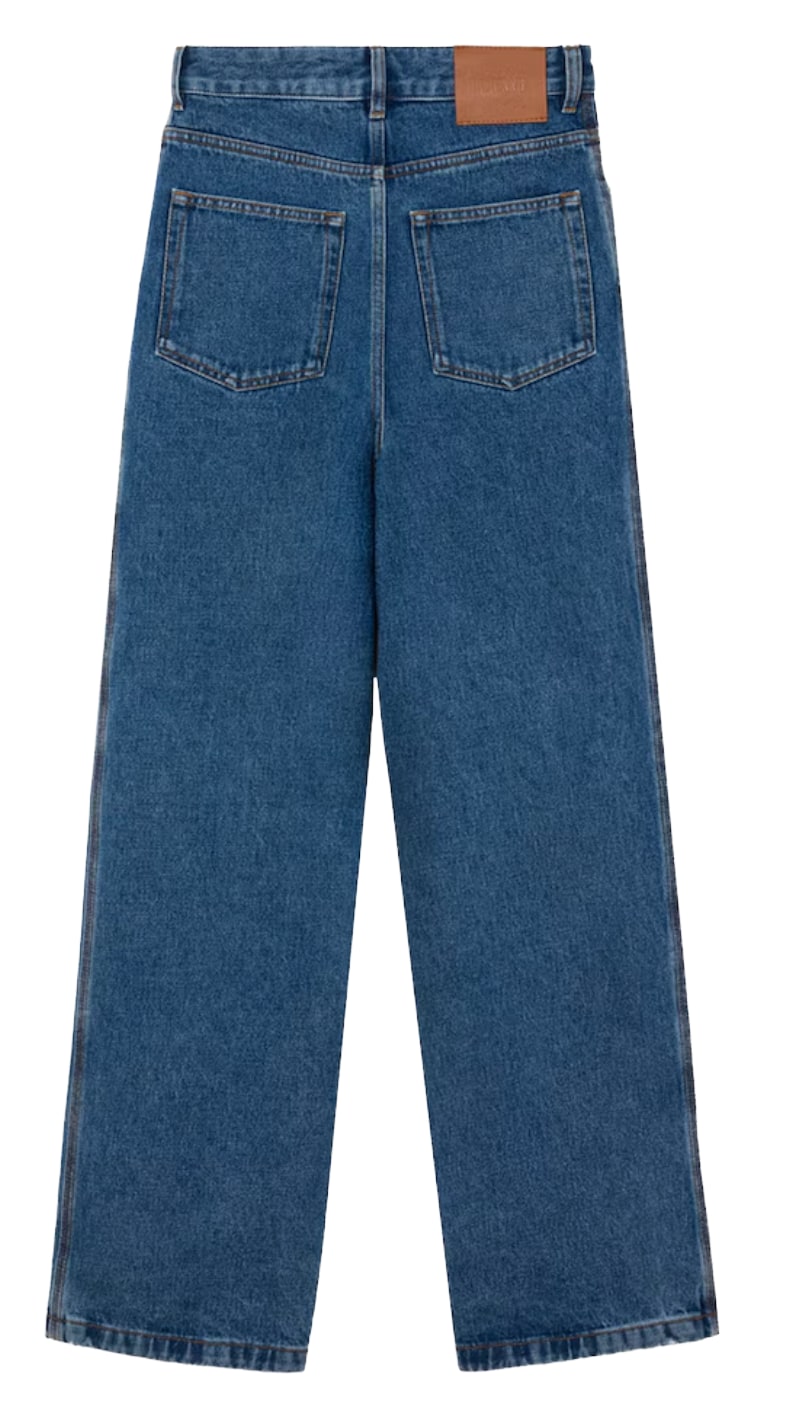 Loewe 'Anagram' Baggy Blue Jeans