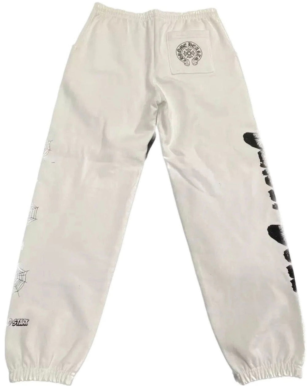 Chrome Hearts Deadly Doll 'Spiderweb' White Sweatpants