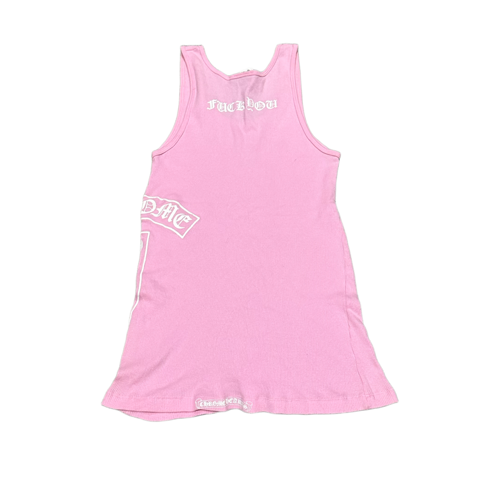 Chrome Hearts 'Pink' Vintage T Bar Cross Tank Top