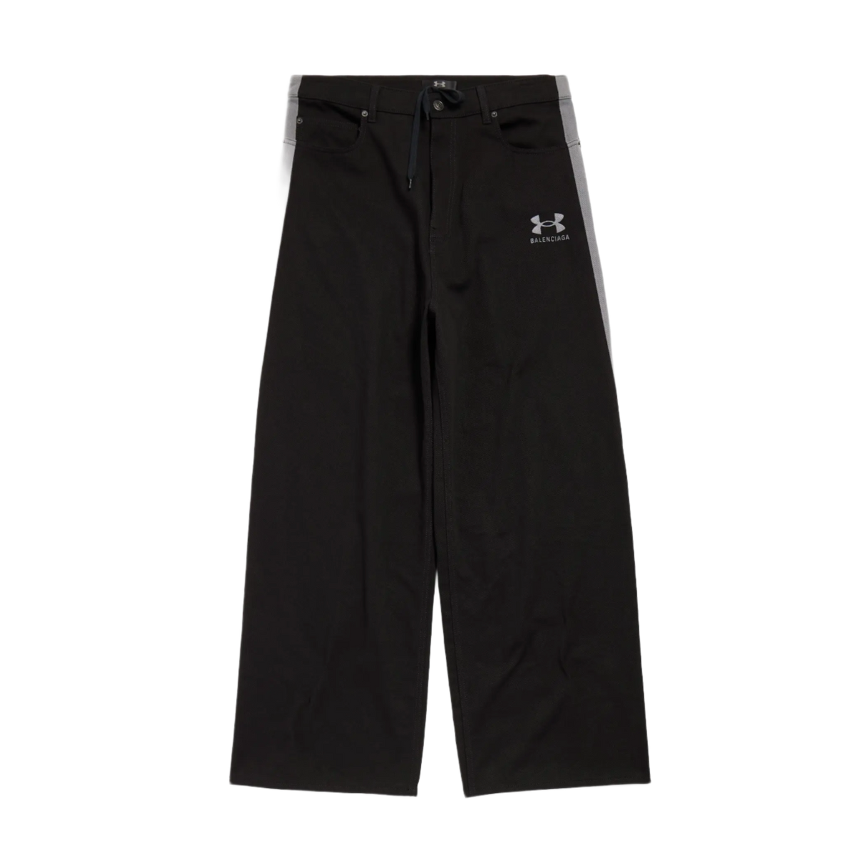 Balenciaga Under Armour 'Black' Tracksuit Twill Denim Pants